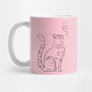 Cute Kitty with String Mug